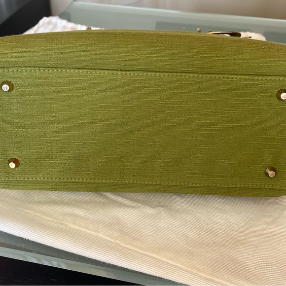 Vintage CHRISTIAN DIOR GREEN LADY DIOR BAG - Picture 6 of 11